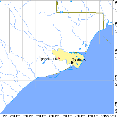 Tyonek map