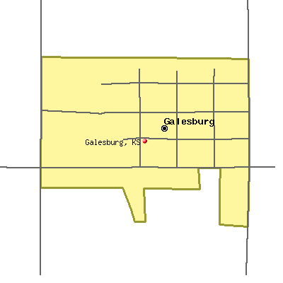 Galesburg map