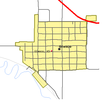 Glasco map