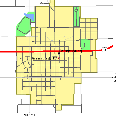 Greensburg map