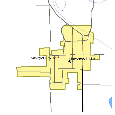 Harveyville map