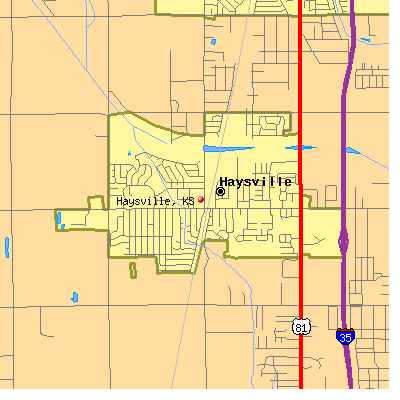 Haysville map