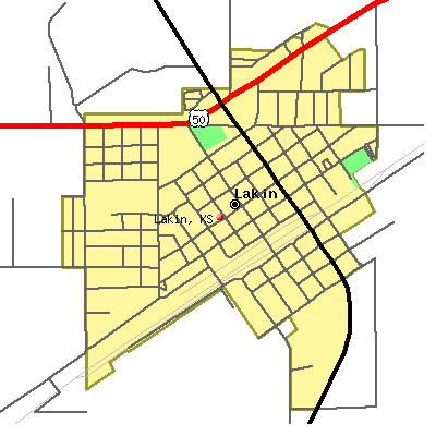Lakin map