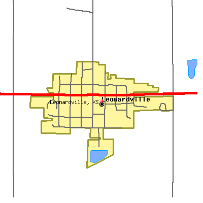 Leonardville map