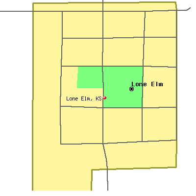 Lone Elm map