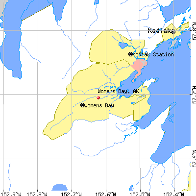Womens Bay map