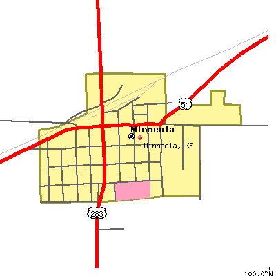 Minneola map