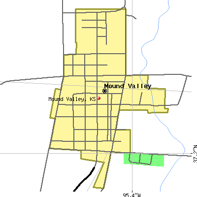 Mound Valley map