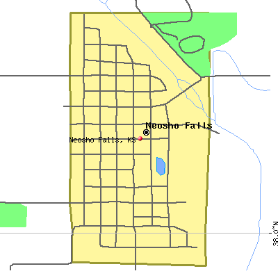 Neosho Falls map