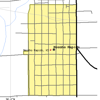 Neosho Rapids map