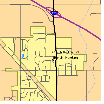North Newton map