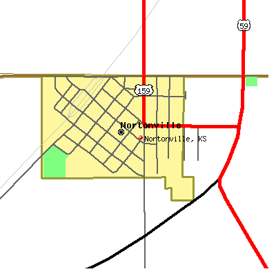 Nortonville map