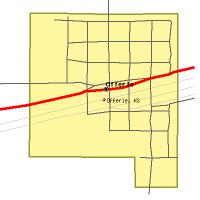 Offerle map