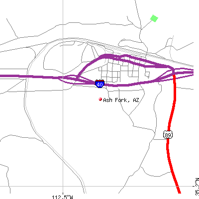 Ash Fork map