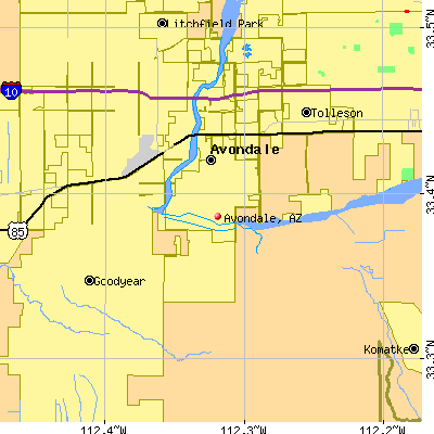 Avondale map