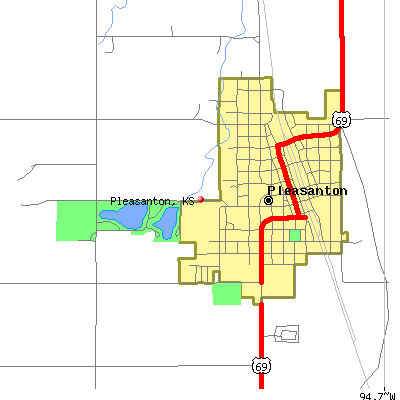Pleasanton map