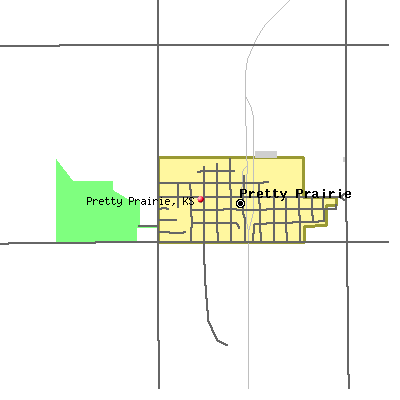 Pretty Prairie map