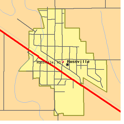 Rossville map
