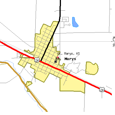 St. Marys map