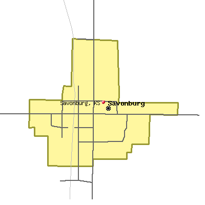 Savonburg map