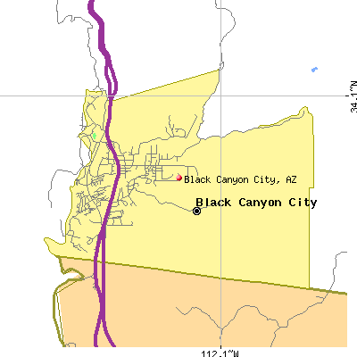 Black Canyon City map