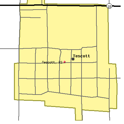 Tescott map
