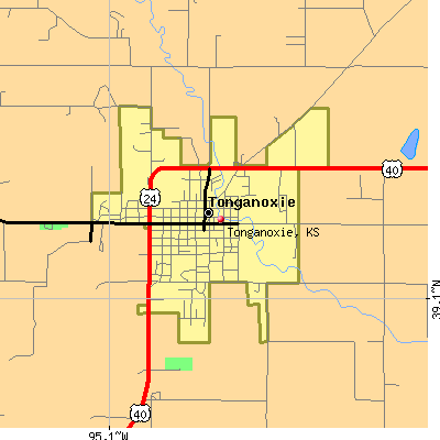 Tonganoxie map