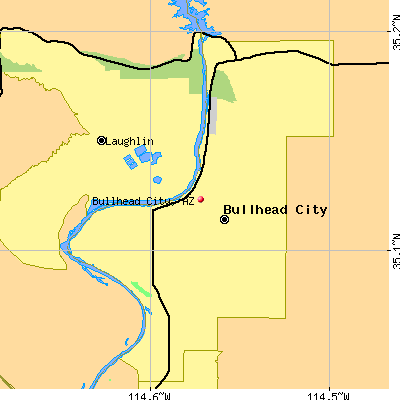 Bullhead City map