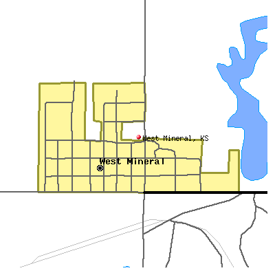 West Mineral map