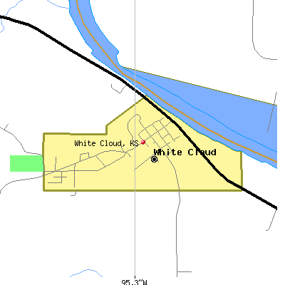 White Cloud map