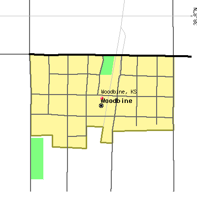 Woodbine map