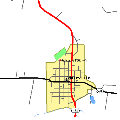 Adairville map