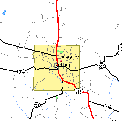 Albany map