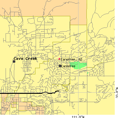 Carefree map