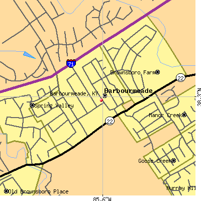 Barbourmeade map