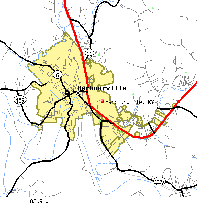Barbourville map
