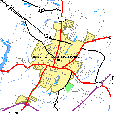 Bardstown map