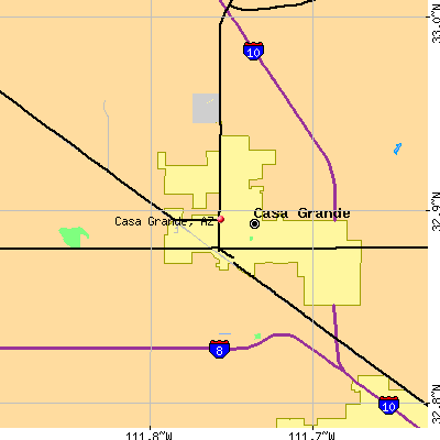 Casa Grande map