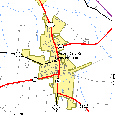 Beaver Dam map