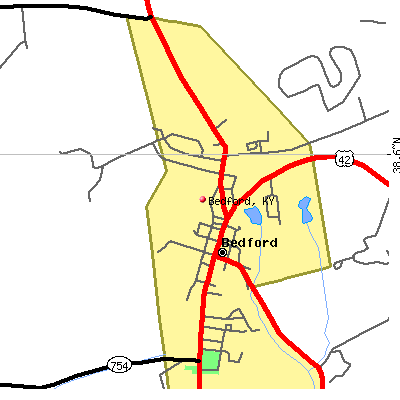 Bedford map
