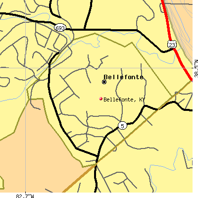 Bellefonte map