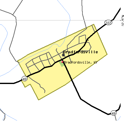 Bradfordsville map