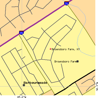 Brownsboro Farm map