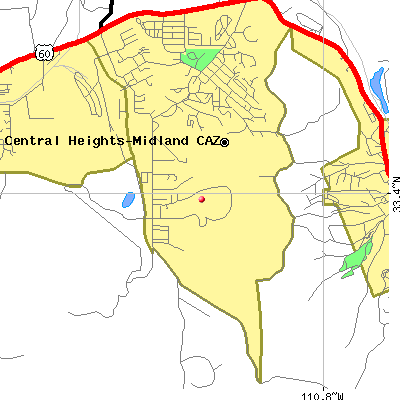 Central Heights-Midland City map