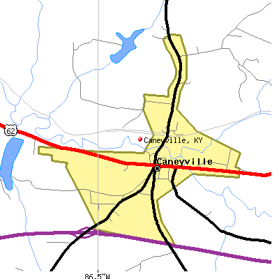 Caneyville map