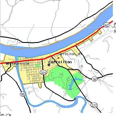 Carrollton map