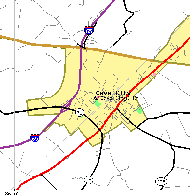 Cave City map