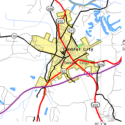 Central City map