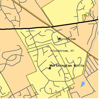 Coldstream map