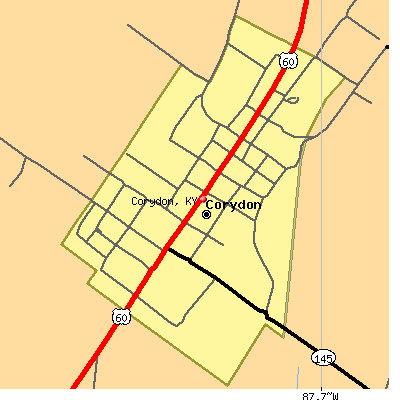 Corydon map